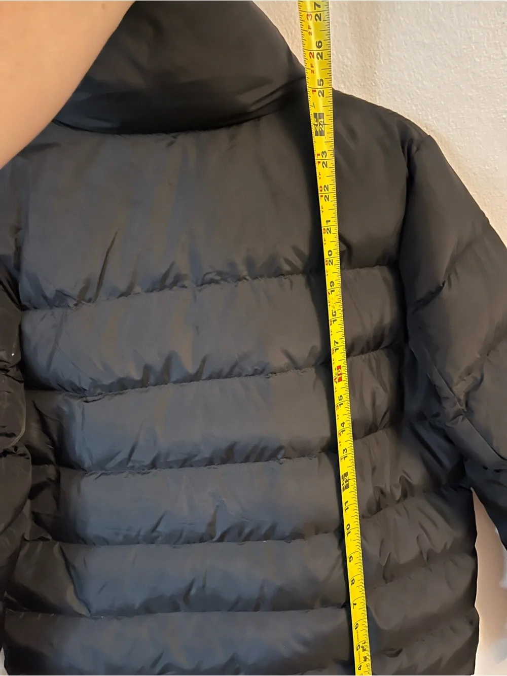 Eddie Bauer Down EB650 Womens Black Quilted Puffer Jacket Full Zip Pockets S